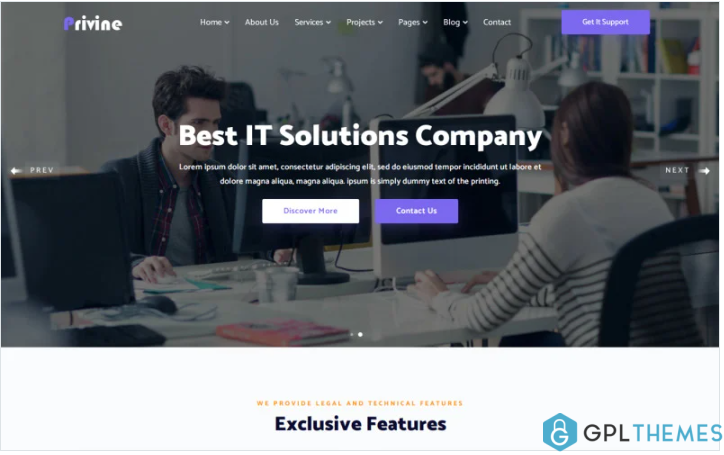 Privine – IT Solutions & Business Services Website Template