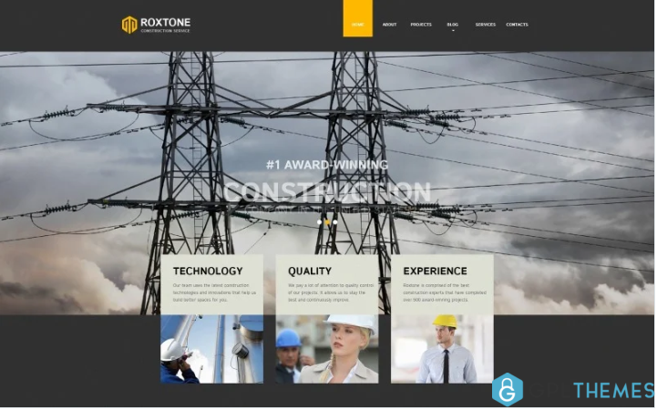 Roxtone – Construction Company Responsive Creative HTML Website Template