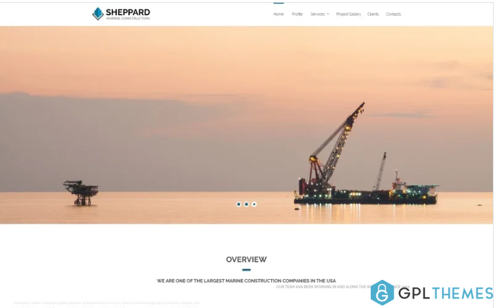 Sheppard – Marine Construction Responsive Classic HTML5 Website Template