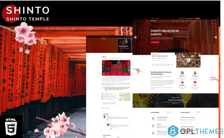 Shinto | kami Religion Temple HTML5 Website Template