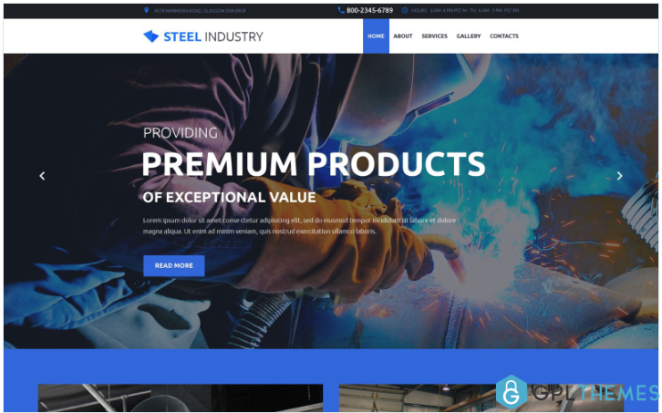 Steel Industry Website Template