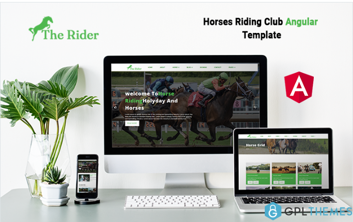 TheRider- Horses Riding Club Angular Template