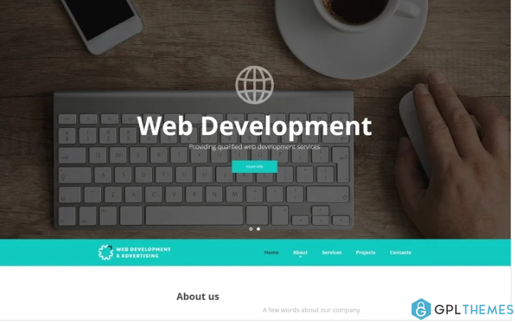 Web Development & Advertising – Web Development Responsive Website Template