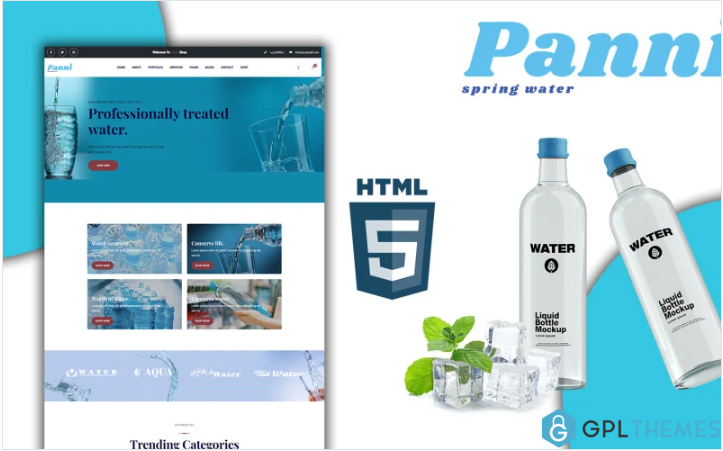 Panni – Sparkling Water Shop HTML Template