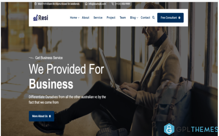 Resi – Business And Agency HTML Web template