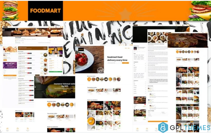 Restaurant listings & Food Delivery HTML5 | FoodMart Website Template