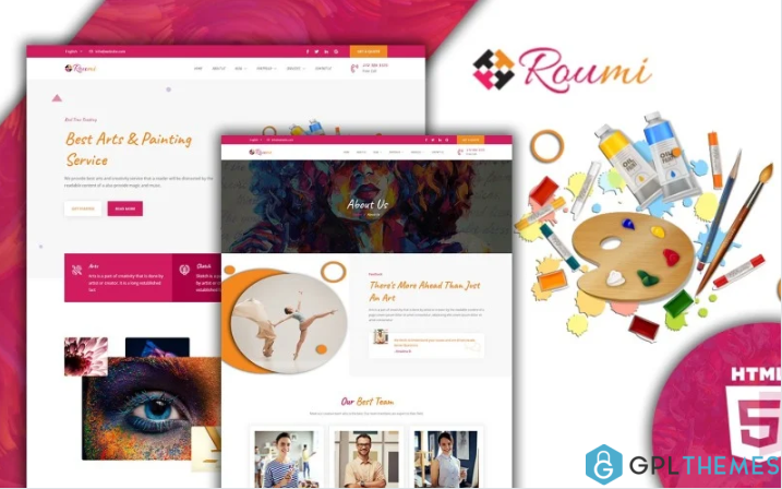 Roumi Creative Responsive HTML5 Website Template