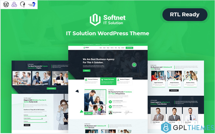 Softnet – IT Solution Company Responsive WordPress Theme
