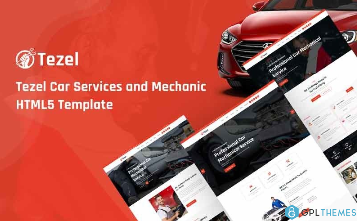 Tezel – Car Services and Mechanic Responsive Website Template
