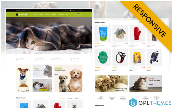 Bobcat – Pets & Animals Store OpenCart Template