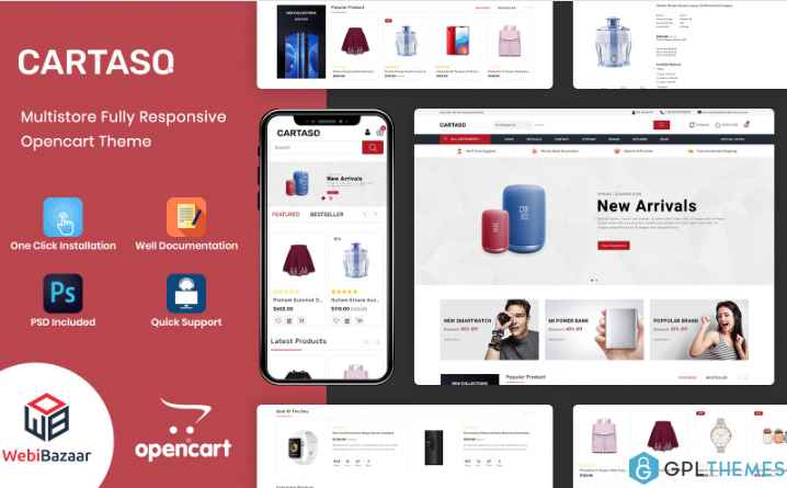 Cartaso – Mega Store OpenCart Template