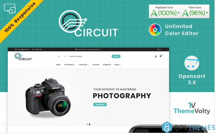 Circuit – Electronics Store OpenCart Template
