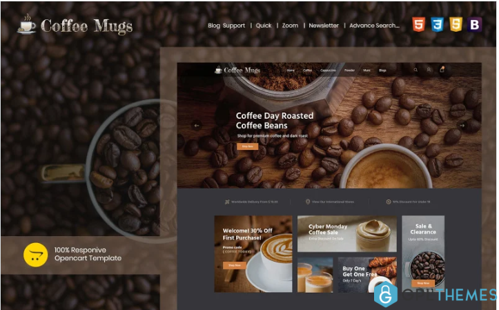 Coffee Mugs – Responsive OpenCart Template