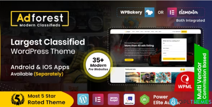 adforest – classified ads wordpress theme