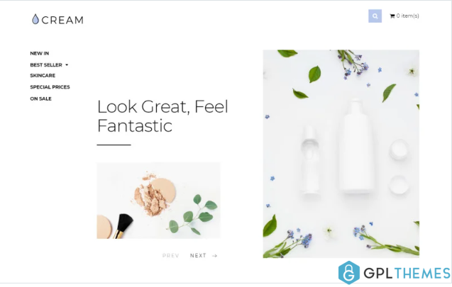 Cream – Beauty Supply eCommerce Clean OpenCart Template