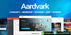 aardvark community membership buddypress theme