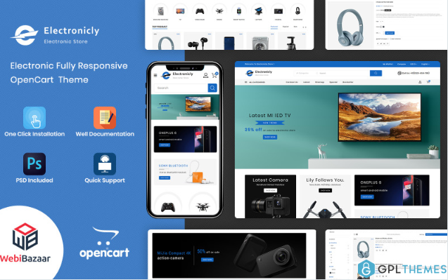 Electronicaly – The Shopping Mall OpenCart Template
