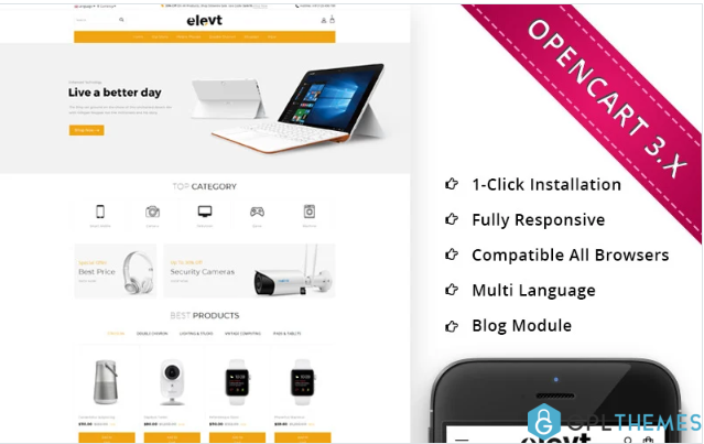 Elevt Electronic Store – Responsive OpenCart Template