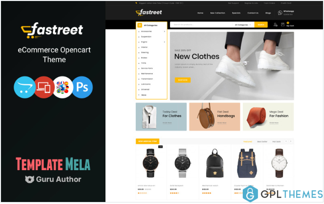 Fastreet – Multipurpose OpenCart Template
