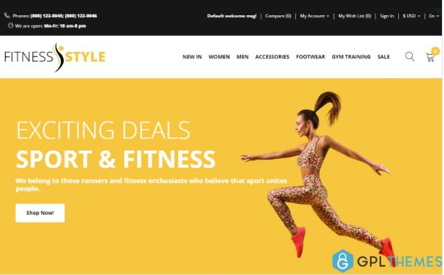 Fitness Style – Sports Fashion OpenCart Template