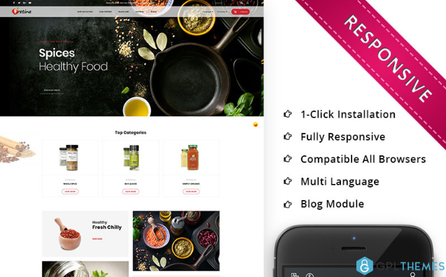 Fretine Spice Store – Responsive OpenCart Template