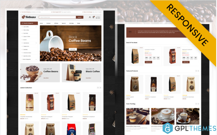 Hotbeans – Coffee Store OpenCart Template