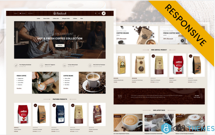 Hotdrink – Coffee Store OpenCart Template