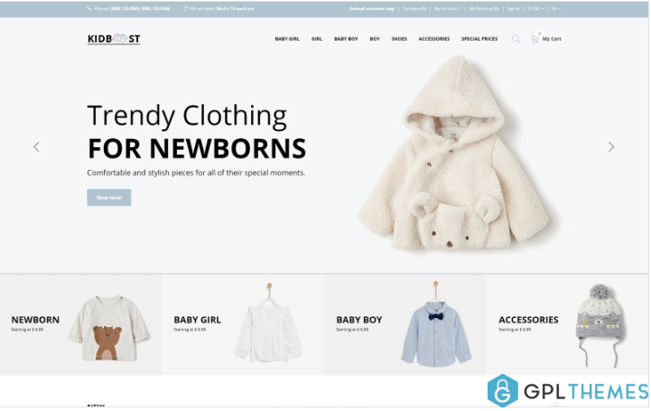 KidBoost – Kids Fashion Store OpenCart Template