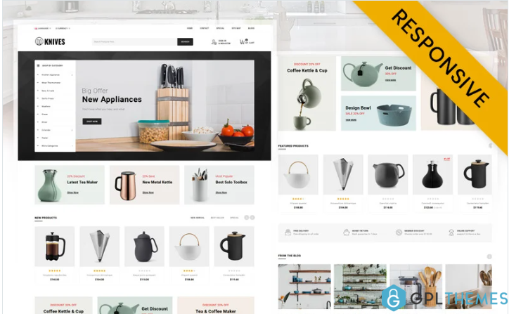 Knives – Kitchen Appliances Store OpenCart Template