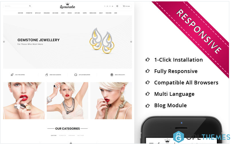 Luxurate – The Jewellery Store Responsive OpenCart Template