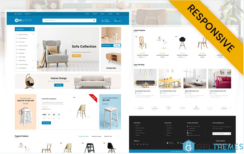 Martech – Furniture Store OpenCart Template
