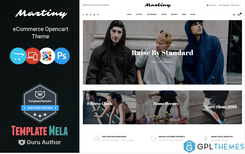 Martiny – Fashion Store OpenCart Template