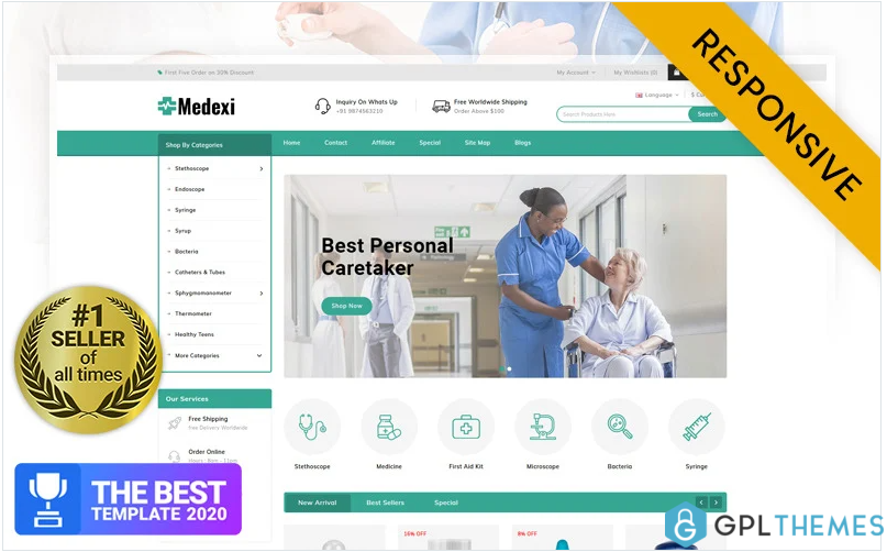 Medexi – Medical Store OpenCart Template