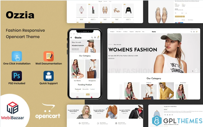 Ozzia – Multipurpose Fashion Store OpenCart Template