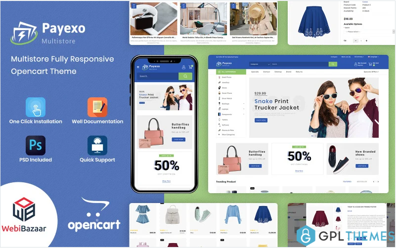 Payexo The Best Fashion Store OpenCart Template