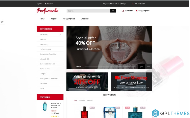 Perfumento – Perfume Store OpenCart Template