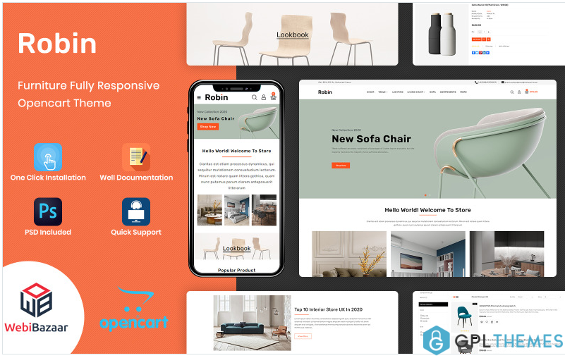 Robin – Electronics Store OpenCart Template