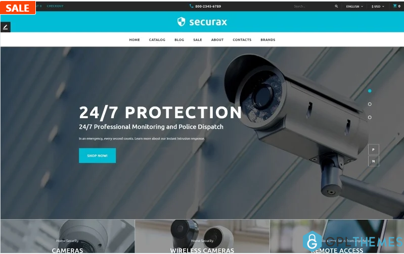 Securax – Security Equipment Store Responsive OpenCart Template