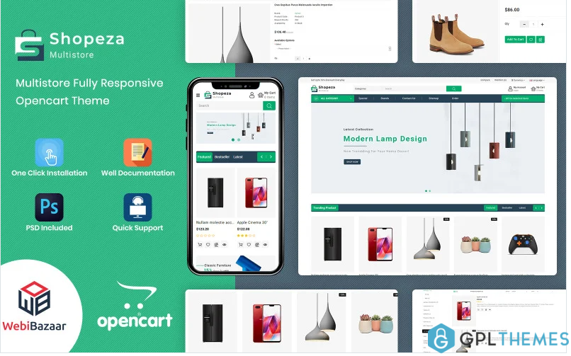 Shopeza – ELectronic OpenCart Template
