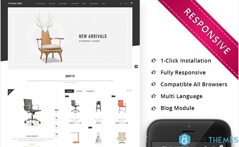 Thinkbig – The Super Furniture OpenCart Template