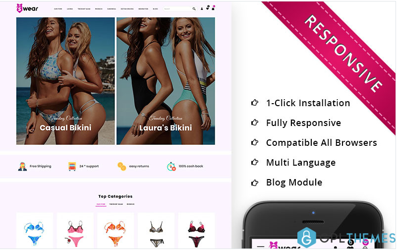 Swear – The Lingerie Store Responsive OpenCart Template