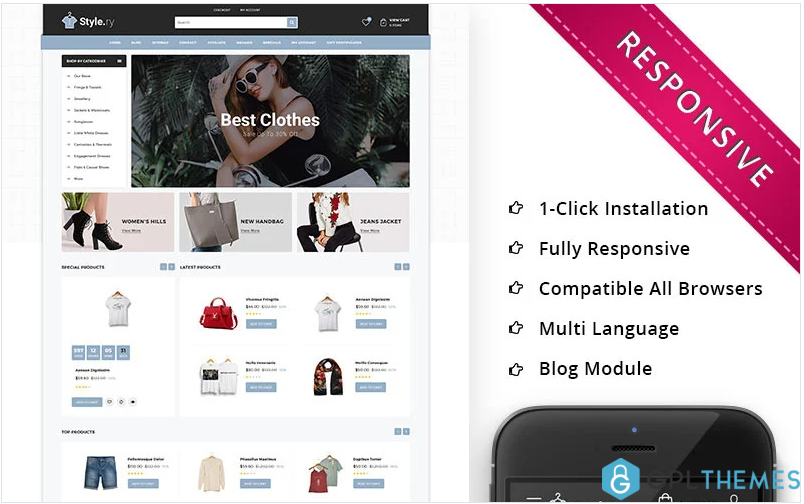 Stylery – The Fashion Store Responsive OpenCart Template