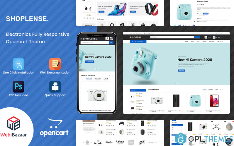 Shoplense – Premium Electronics Store OpenCart Template