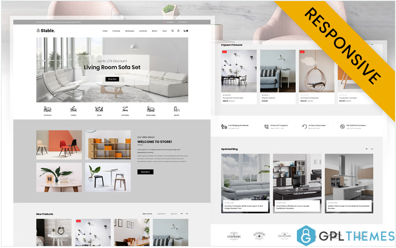 Stable – Modern Furniture Store OpenCart Template