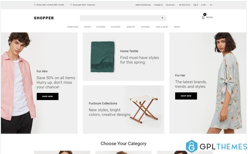 Shopper – Wholesale eCommerce Clean OpenCart Template