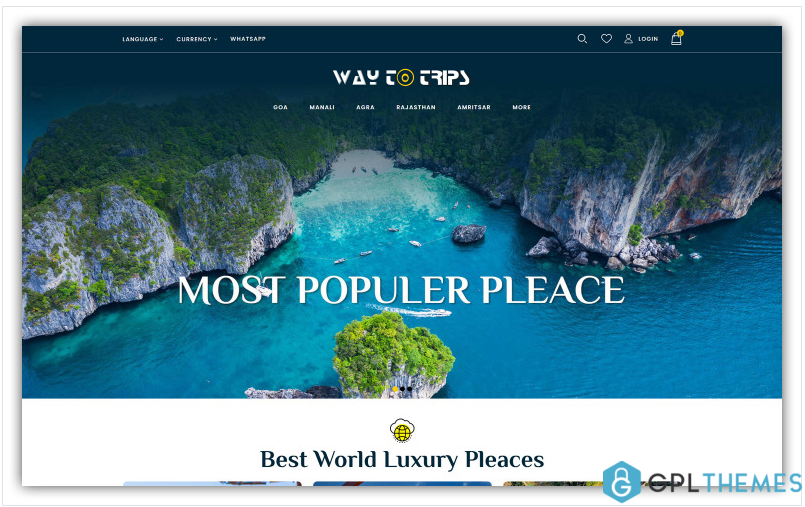Waytotrip – Travel Store OpenCart Template