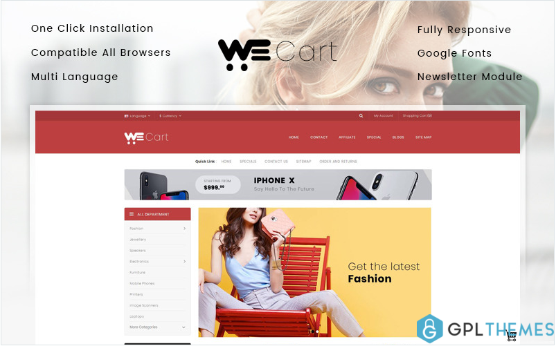 Wecart – Multipurpose Store OpenCart Template