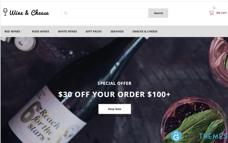 Wine & Cheese – Wine Shop OpenCart Template