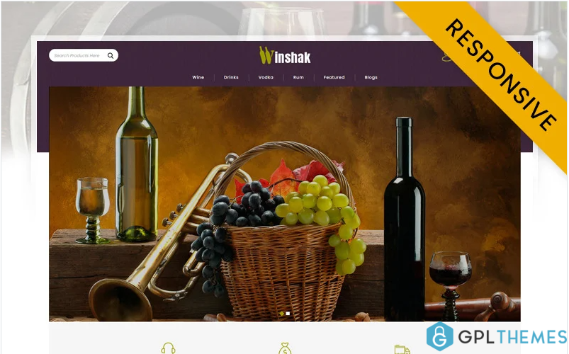 Winshak – Wine Store OpenCart Template