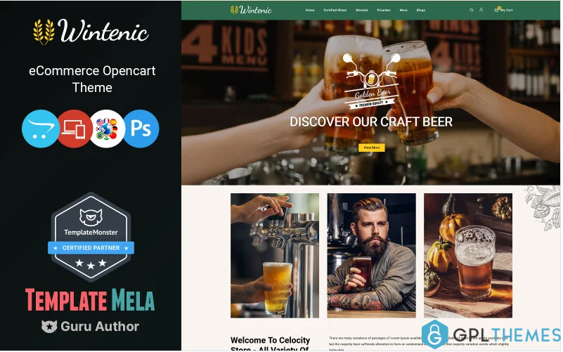 Wintenic – Wine and Drink Shop OpenCart Template